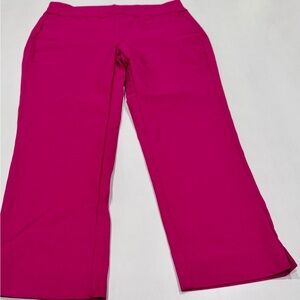 Chico's Brigitte Crops in Fuchsia; Chico’s size 00 equivalent to US size 0/2